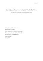 Knowledge and Experience in Virginia Woolf's The Waves: an exploration of epistemology at stake in modernist fiction