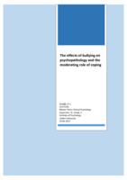 The effects of bullying on psychopathology and the moderating role of coping