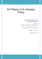 Art Theory in Xi Jinping's Policy
