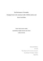 The Performance of Normality: Changing Norms in the American Gothic of Shirley Jackson and Joyce Carol Oates