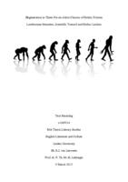 Degeneration in Three Fin-de-Siècle Classics of Gothic Fiction: Lombrosean Monsters, Scientific Turmoil and Gothic London