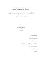 When Women Were Wolves: The Representation of Feminism in Nineteenth-Century Werewolf Short Stories