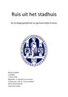 Ruis uit het stadhuis. De (on)begrijpelijkheid van gemeentelijke brieven.