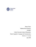 Interaction between bilinguals’first languages: An exploratory study in a group of Greek-German early bilinguals and Greek heritage speakers.