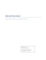 Antioch the Great: Population and economy of second-century Antioch