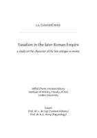 Taxation in the later Roman Empire