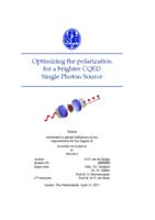 Optimizing the polarization for a brighter CQED single photon source