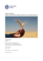 China in Africa: Agricultural Development Assistance and Food Security