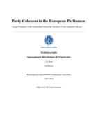 Party cohesion in the European Parliament: A large-N analysis on the relationship between the closeness of votes and party cohesion