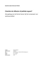 Chambre de réflexion of politiek orgaan?