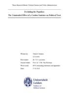 Excluding the populists: The unintended effect of a cordon sanitaire on political trust
