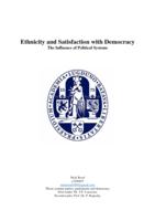 Ethnicity and satisfaction with democracy: The influence of political systems