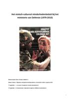 Het etnisch-cultureel minderhedenbeleid bij het ministerie van Defensie (1979-2010)