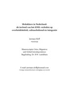 Molukkers in Nederland: de invloed van het KNIL-verleden op overheidsbeleid, cultuurbehoud en integratie