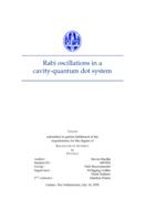 Rabi oscillations in a cavity-quantum dot system