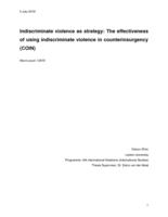 Indiscriminate violence as strategy: The effectiveness of using indiscriminate violence in counterinsurgency (COIN)