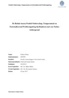 De Relatie tussen Positief Ouderschap, Temperament en Externaliserend Probleemgedrag bij Kinderen met een Turkse Achtergrond