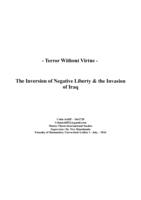 Terror Without Virtue - The Inversion of Negative Liberty & the Invasion of Iraq