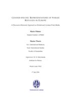 Gender-Specific Representations of Syrian Refugees in Europe - A Discourse-Historical Approach on British and German Print Media