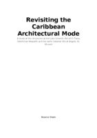 Revisiting the Caribbean Architectural Mode