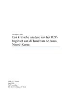 Een kritische analyse van het R2P-beginsel aan de hand van de casus Noord-Korea