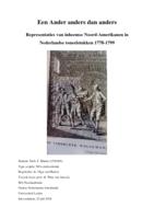 Een Ander anders dan anders. Representaties van inheemse Noord-Amerikanen in Nederlandse toneelstukken 1778-1799