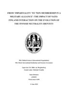 From 'impartiality' to 'non-membership in a military alliance': The impact of nato-Finland interaction on the evolution of the Finnish neutrality identity