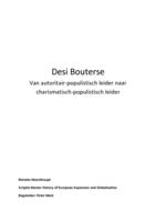 Desi Bouterse, Van autoritair-populistisch leider naar charismatisch-populistisch leider