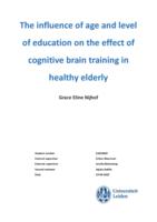 The influence of age and level of education on the effect of cognitive brain training in healthy elderly