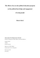 The effects of an on-site political education program on the political knowledge and engagement of young people