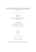 Media frames reflecting public discourses in the coverage of tragic events: a content analysis of the conflicting frames of the MH17 incident in Russian and Western media