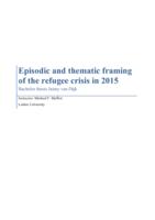 Episodic and thematic framing of the refugee crisis in 2015