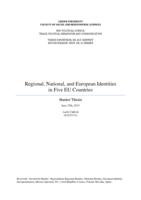 Regional, National, and European Identities in Five EU Countries