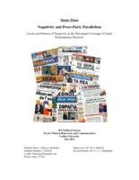 Negativity and Press-Party Parallelism: Levels and Patterns of Negativity in the Newspaper Coverage of Greek Parliamentary Elections