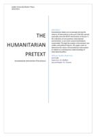 The Humanitarian Pretext