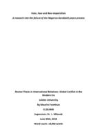 Hate, Fear and Neo-Imperialism: A research into the failure of the Nagorno-Karabakh peace process