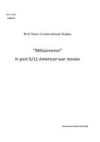 "Militainment" in post 9/11 American war movies