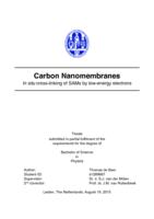 Carbon Nanomembranes, in situ cross-linking of SAMs by low-energy electrons