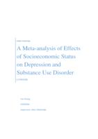 A meta-analysis of effects of SES on depression and substance use disorder