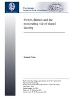 Power, distrust and the moderating role of shared identity
