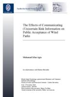 The effects of communicating (un)certain risk information on public acceptance of wind parks