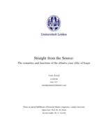 Straight from the Source: The semantics and functions of the ablative case clitic of Iraqw