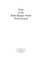 Tone in the Bobo Madare North Noun System