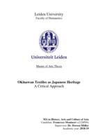 Okinawan Textiles as Japanese Heritage: A Critical Approach