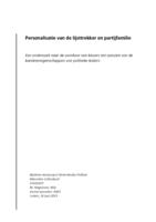 Personalisatie van de lijsttrekker en partijfamilie: Een onderzoek naar de voorkeur van kiezers ten aanzien van de karaktereigenschappen van politieke leiders