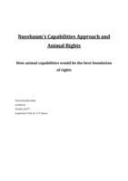 Nussbaum’s Capabilities Approach and Animal Rights