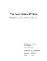 The Good Liberal Citizen: Why Citizens can be both Free and Virtuous