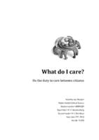 What do I care? On the duty to care between citizens