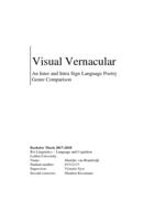 Visual Vernacular: an Inter and Intra Sign Language Poetry Genre Comparison
