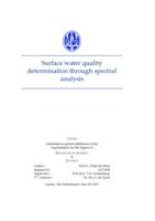 Surface water quality determination through spectral analysis